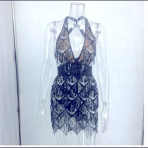 Black tassel dresss brand new